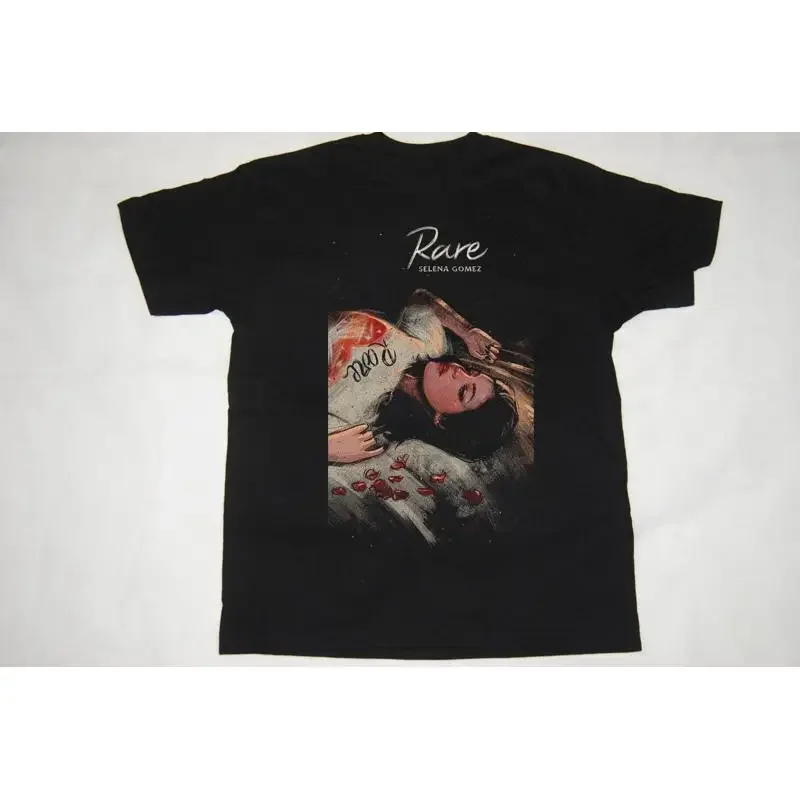Selena Gomez Black T Shirt Cotton For