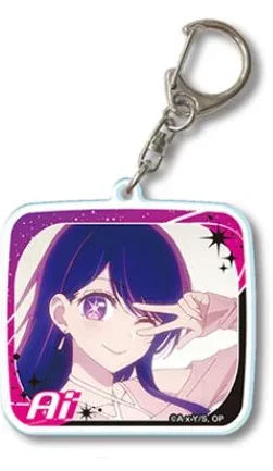 

Аниме Oshi No Ko акриловая модель куклы брелок Akane Memcho Hoshino Ai рубиновый брелок кулон для косплея выставка подарок