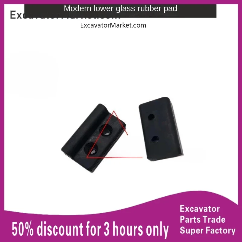 

Excavator Spare Excavator Hyundai R r60/215/225/150/200-9 Lower Glass Rubber Cushion Fixed Seat Excavator Accessories