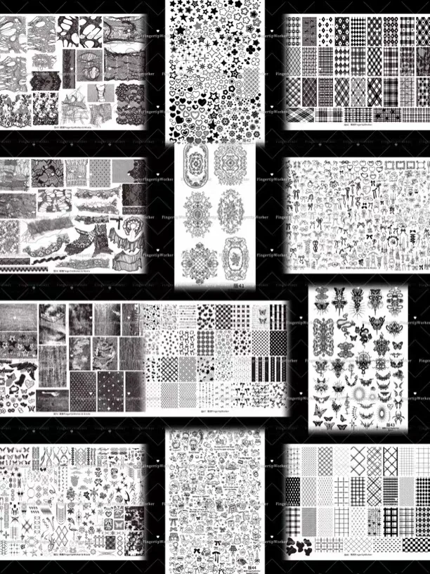 

1 шт., пластины для штамповки ногтей с цветами, листья, цветочная бабочка, трафарет для печати, шаблоны штампов для ногтей, инструменты для дизайна ногтей