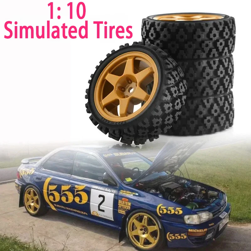 

HPI RS4 1/10 RC Racing Car Wheels Rally Tyre & on Road Tires 12mm Hex For Tamiya XV01 XV02 TA06 TT01 TT02 PTG2 144001 A959 HPI