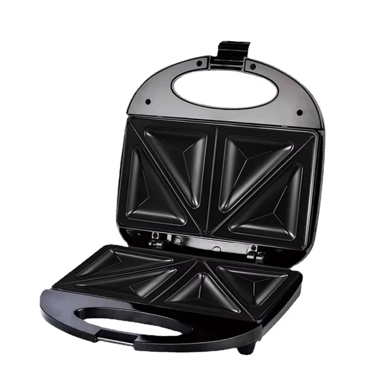 750W  Triangle Sandwich Maker Household Multifunction Breakfast Machine Non Stick Fast Baking Waffle Folded Plate Tool