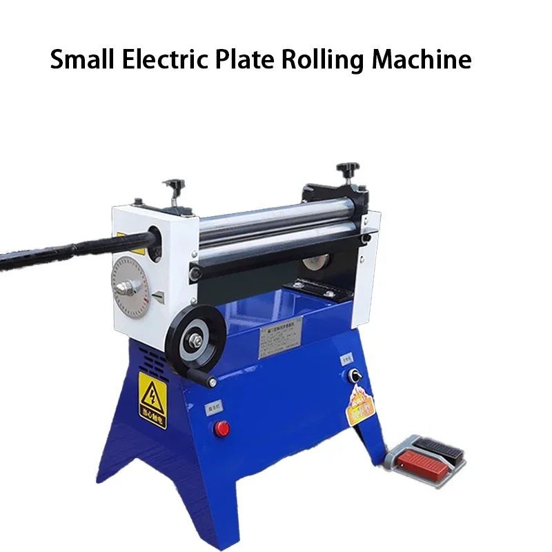 Electric Bending Machine Steel Plate Rolling Machine Round Tube Roller Making Tool Slip Roll Machine Desktop Metal Plate Bender