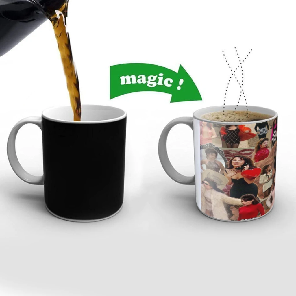 

The nanny Creativity Change Color Chang mug Ceramic mug Hot Coffee Cup Breakfast Cup Mug Friend Gift