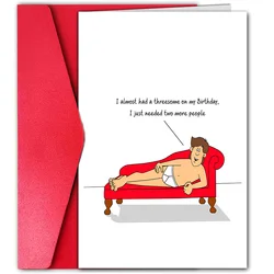 1pc, Funny Birthday Card for male friend, brother, boyfriend, men, 20th 30th 40th Birthday Card sexy rude naughty.