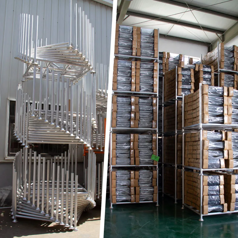 LTT Disc Buckle Pallet Rack Frame Material Rack Aluminum Alloy Profile Frame Stacking Rack
