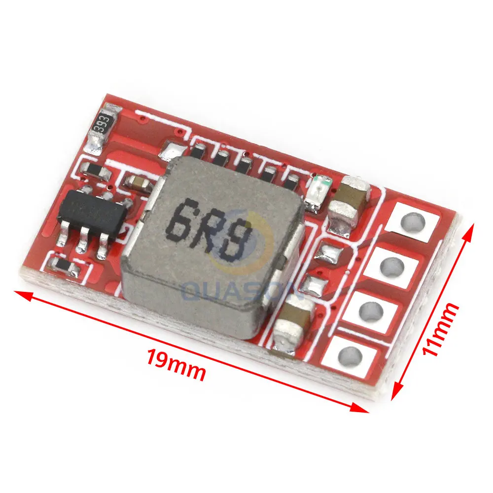 Mini 360 DC-DC Buck Converter Step Down Module 1.3A Adjustable Step-Down Conversion 12V 24V to 5V 3.3V 9V