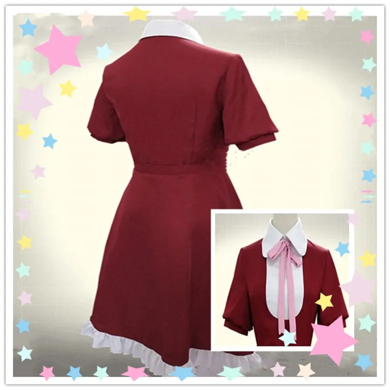 Disfraz de cosplay de Anime Bungo Stray Dogs Alice, vestido rojo, uniforme, ropa, peluca, zapatos, calcetín, Halloween para mujeres y niñas