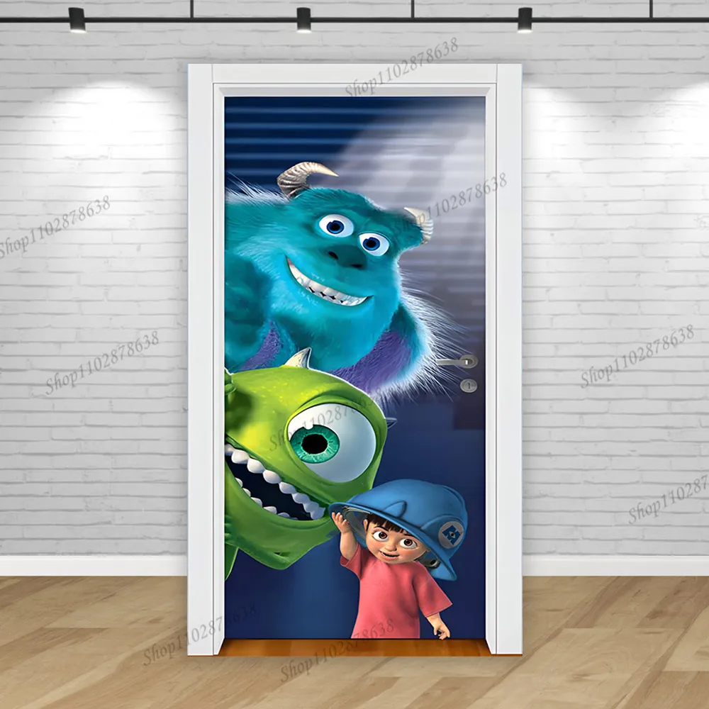 Vertical Monster Inc Background Boo Boy Girl Birthday Party Monsters University Photography Backdrop Baby Shower Banner Decor