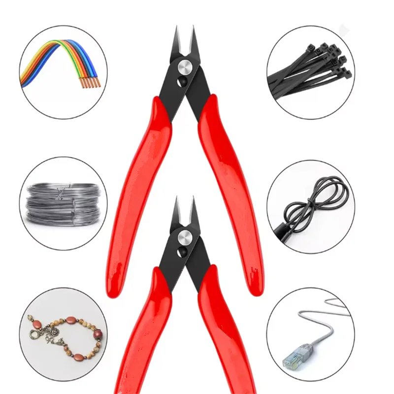 1-5 Stück 170 Drahtschneider Werkzeug DIY Trimmer Diagonalschneider Kabel Multifunktions-DIY-Zange Hand-Mini-Schneidezange Flachschneider – Detail 2