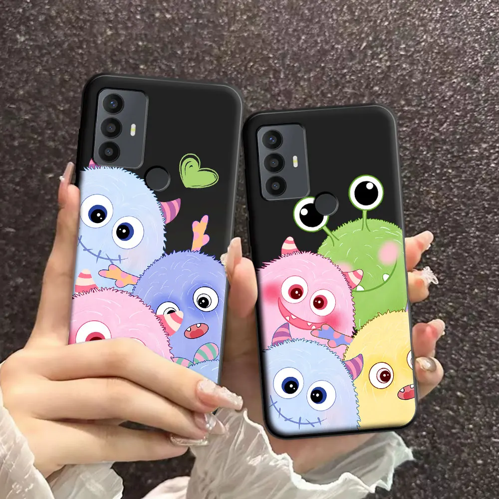 For TCL 30E 306 305 Case Cartoon Soft Silicone TPU Astronaut Pattern Phone Case For TCL 306 Lovely Back Cover Protective Fundas