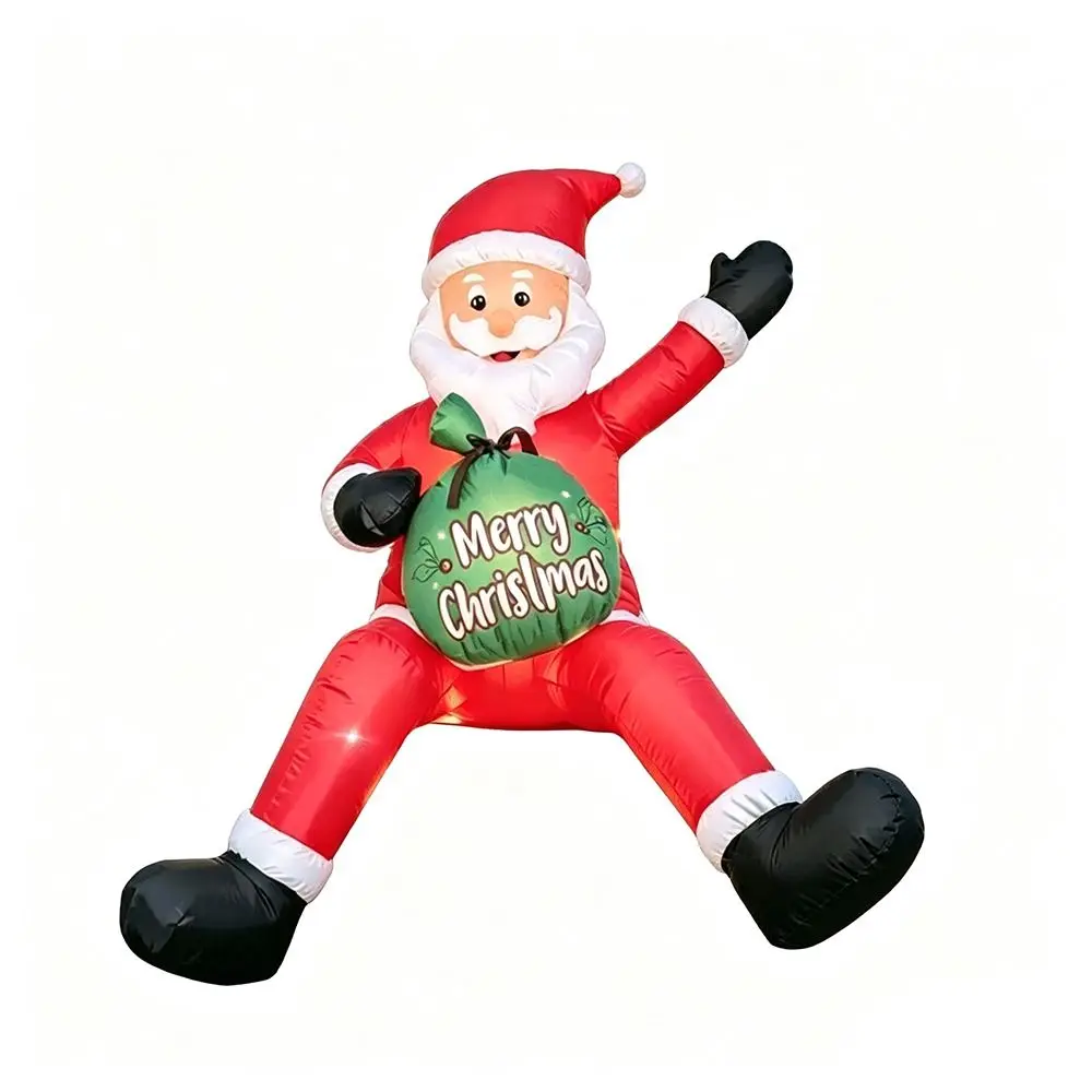 Xmas Decor Oxford Christmas Inflatable Dolls LED Light DIY Christmas Inflatables Decor Inflatable Model Garden Party
