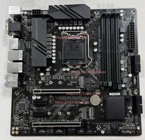 

Материнская плата для рабочих станций Gigabyte W480M VISION W, поддержка LGA1200, два сетевых интерфейса M.2, форм-фактор MATX
