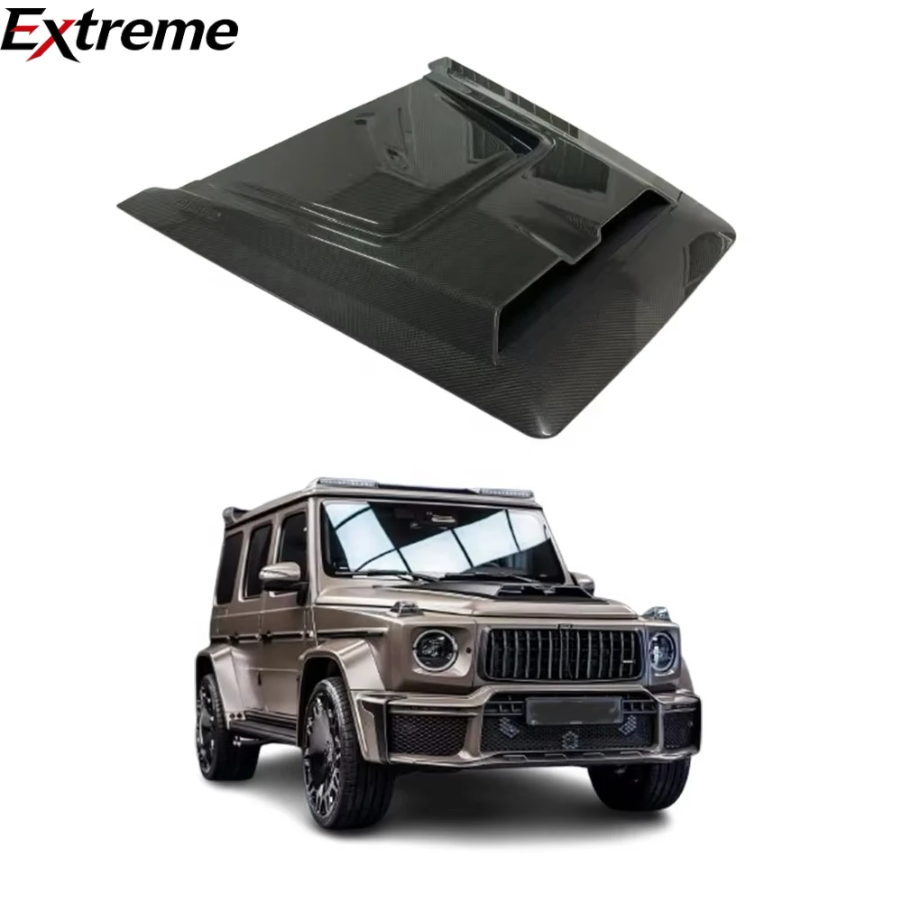 CS Dry Carbon Fiber Bonnet Hood Scoop Auto Parts for Mercedes-Benz G Class 2025 W465 G63 G500 G580