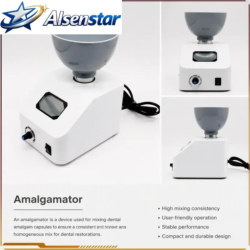 AC 220V Electric Grinding Dental Material Grinding Mixer Multifunctional Alginate Mixer Gypsum Powder Mixer Stirrer