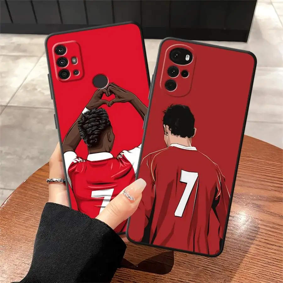 حافظة لهاتف هواوي P30 P20 Pro P20 Lite 2018 P20 P40 Lite P Smart 2019 غلاف ناعم أسود نجم كرة القدم الرائع
