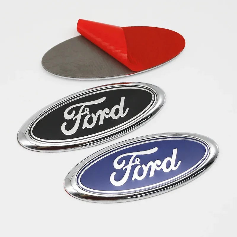 

15cm Car Front Grille Logo Trunk Accessories Hood Sticker For Ford Focus mk2 mk3 Fiesta mk7 Ranger Mondeo mk4 S-MAX Kuga