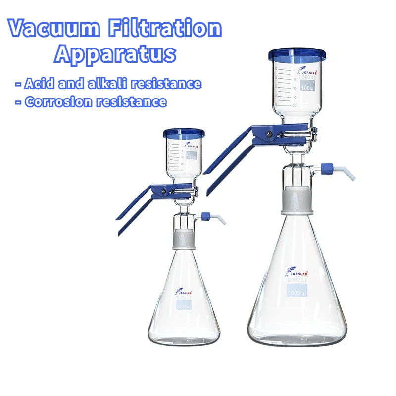 

1000ml Vacuum Filter Apparatus Lab Equipment Filter Flask Glass Filter Sand Core Liquid Solvent Membrane With Rubber Tube