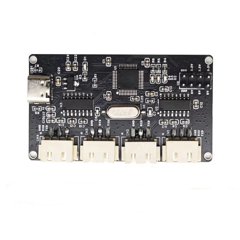 USB to 4 RS232 Serial Communication Module CH344Q Multi COM Hub Drive Free