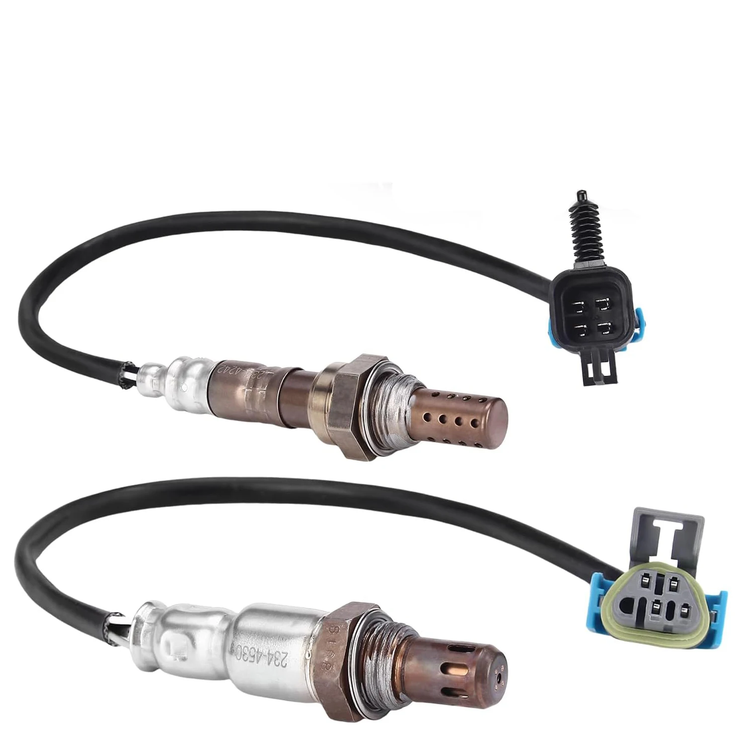 2 uds 234-4242 234-4250 aguas arriba abajo 4 cables Sensor de oxígeno O2 para Chevrolet Equinox Malibu Saturn Vue SKY Accesorios