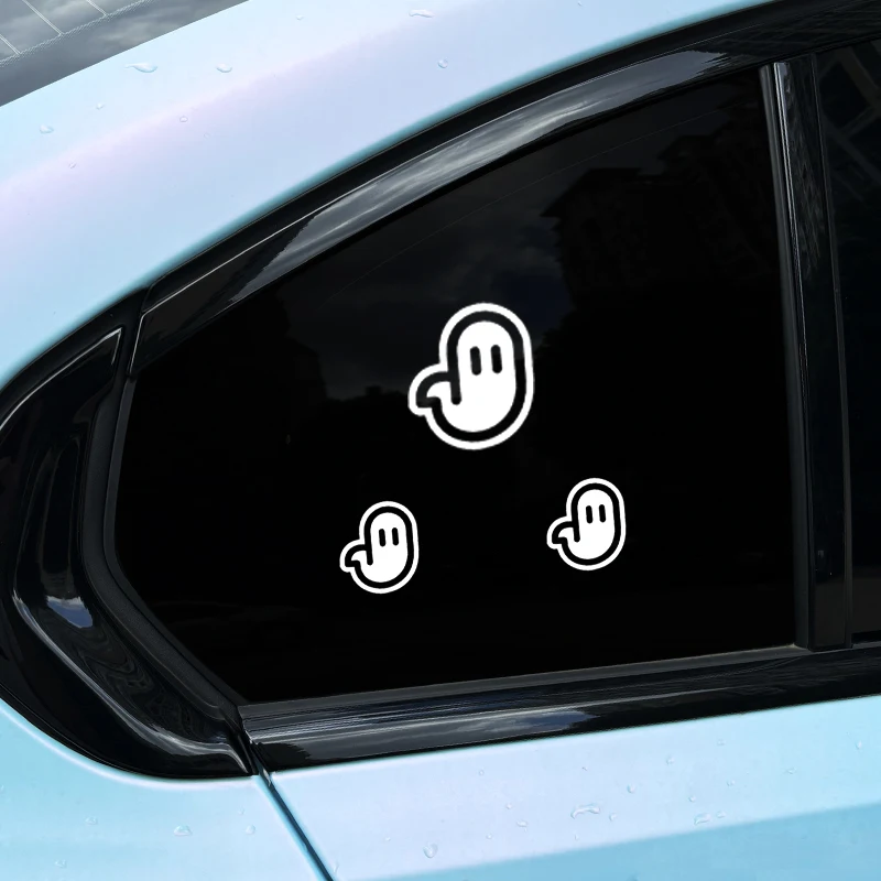 

1Pc Funny Ghost Halloween Vinyl Sticker Waterproof DIY Decal for Motorbike Fuel Tank Car Window Bumper