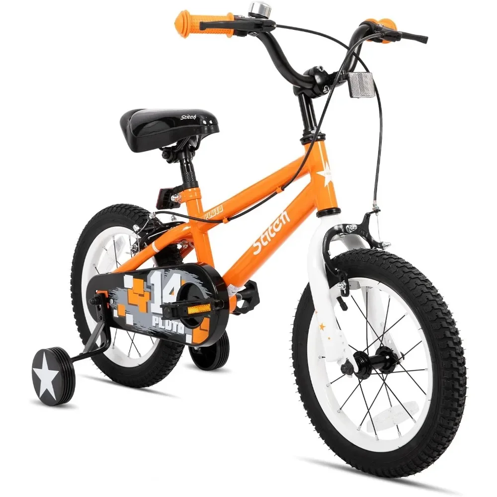 

Pluto for 3-12 Year Old Boys & Girls with Training Wheels for 12 14 16 18 20 inch Bikes, BMX Freestyle Kids' Bicycle