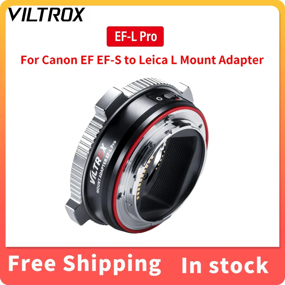 VILTROX EF-L Pro เลนส์อะแดปเตอร์ Anti Shake Auto Focus สําหรับ Canon EF EF-S เลนส์ Leica SL2 Panasonic S1 S1R S1H S5 กล้อง
