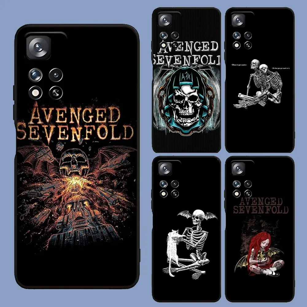 A-Avenged Sevenfold   Phone Case For Samsung Galaxy A13,A21s,A22,A31,A32,A52,A53,A71,A80,A91 Soft Black Cover