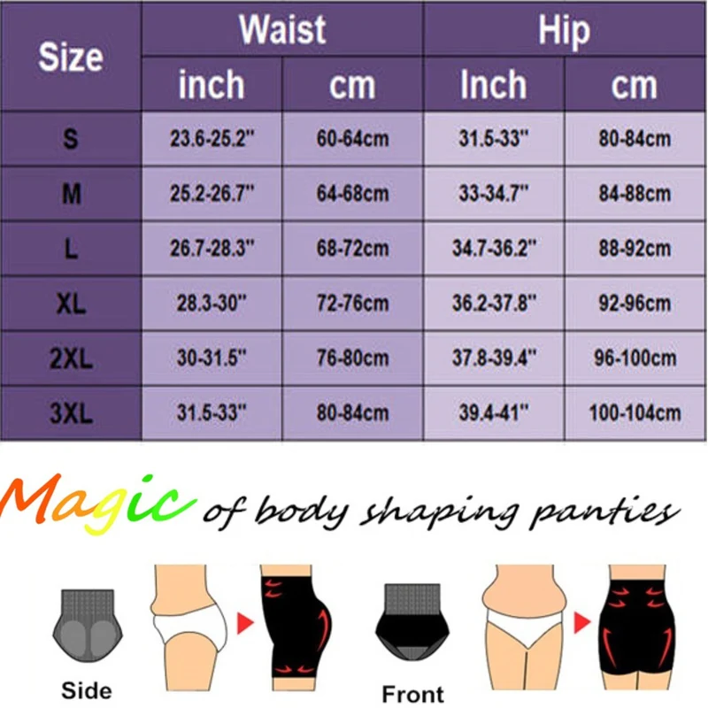 Women High Waist Seamless Waist Trainer Body Shaper Briefs Firm Control Tummy Thong Shapewear Panties Girdle Slimming Underwear