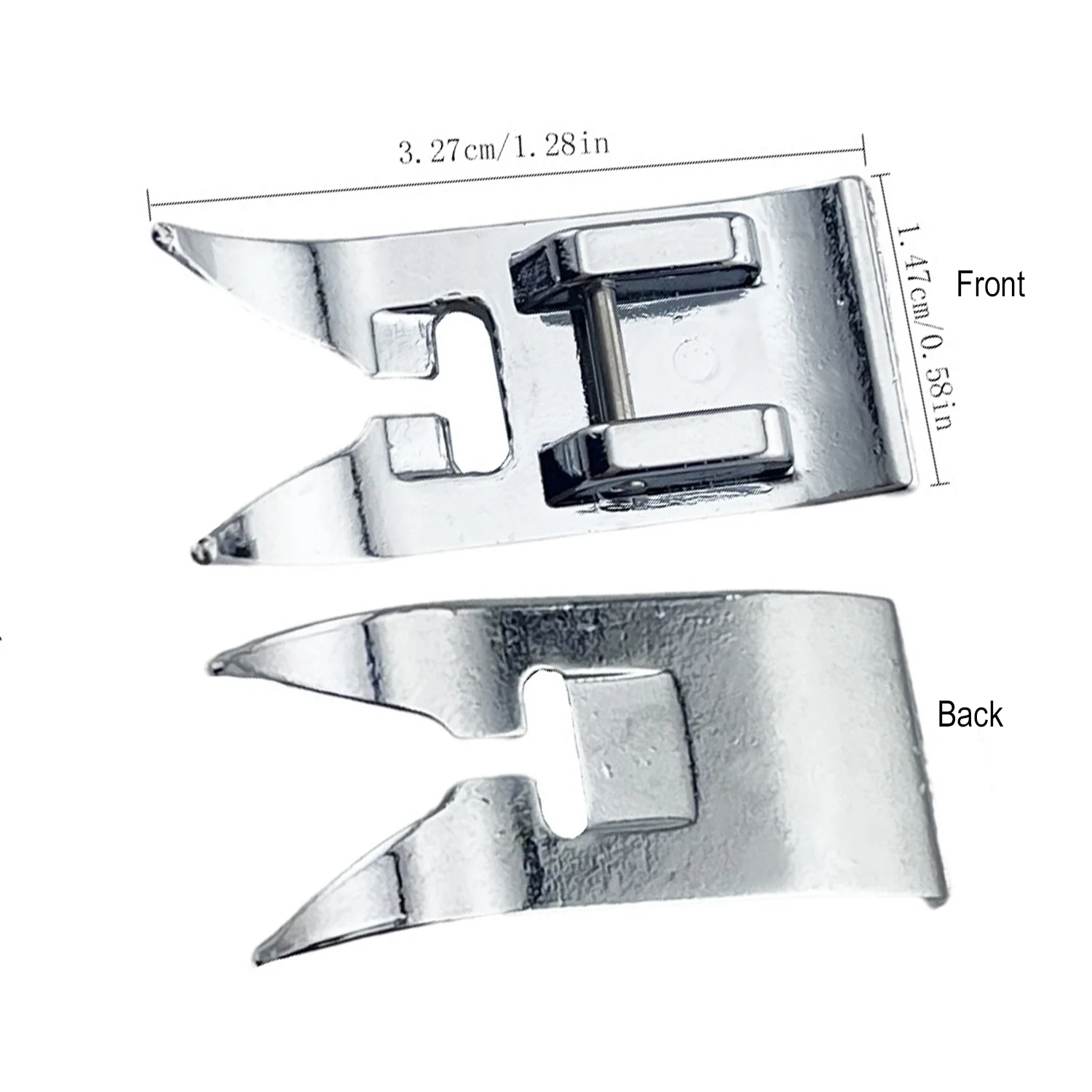 2pcs Zig Zag Straight Stitch Presser Foot Set Snap-On Foot for Household Sewing Machines Universal Household Sewing Machine