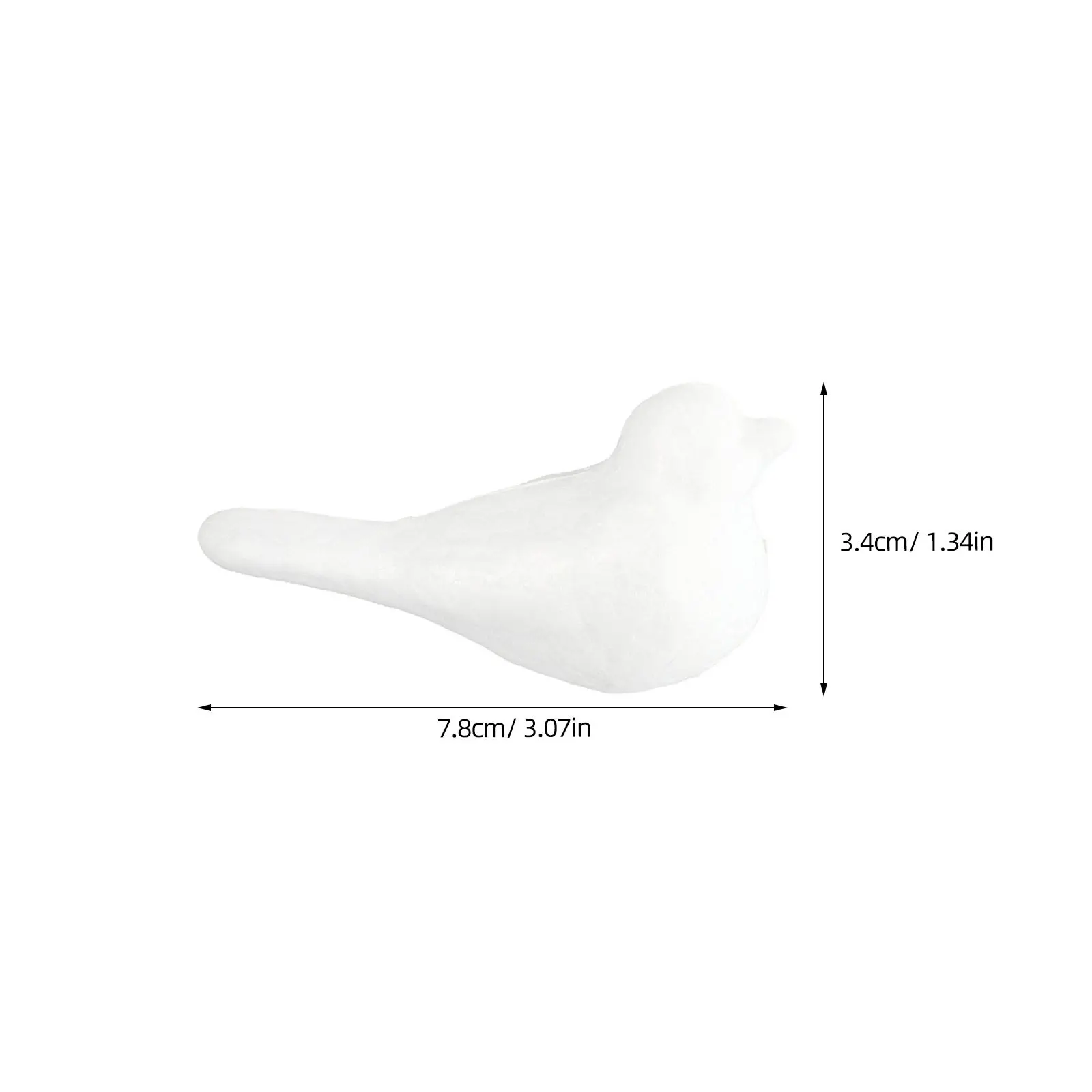 5Pcs Foam Birds White DIY Craft Birds Shape Mold Kids Creativity Hand Eye Coordination Christmas Ornaments Decor