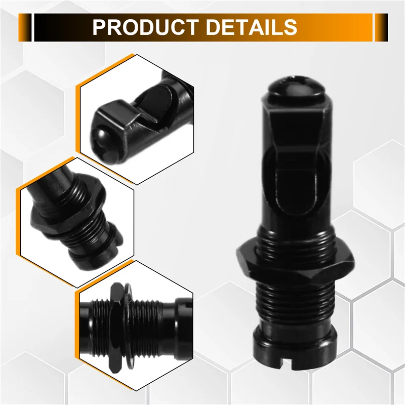 ABJM-Electric Guitar Tremolo Bridge Replacement Parts Direct Insertion Styles Tremolo Arm Socket Whammy Bar Black