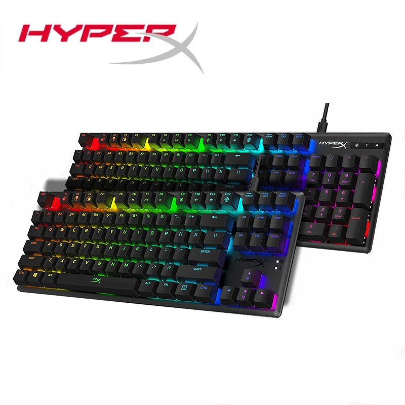 

Kingston HyperX Alloy Origins Core Gaming Keyboard Aqua Switch Red Switch RGB Backlight ESports Mechanical Keyboard For Desktop