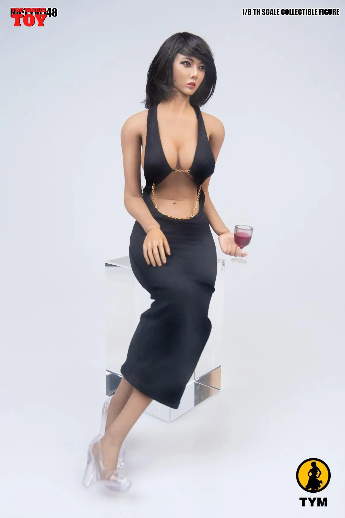 TYM148 1/6 Scale Female Sexy Evening Dress Dolls Noblewoman Open Chest Skirt Clothes for 12'' Soldier Action Figure Body Toys