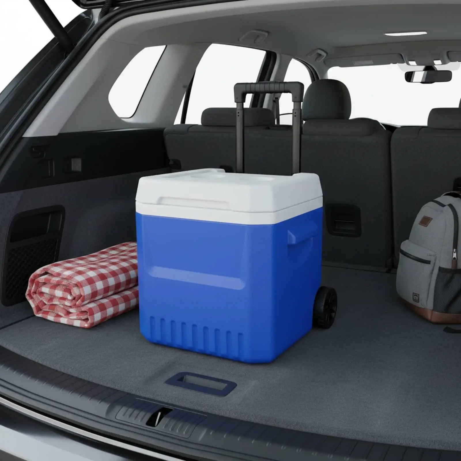 Large Ice Box with Wheels Outdoor Insulated Cooler Portable Ice Chest for Vending Camping Fishing view 3
