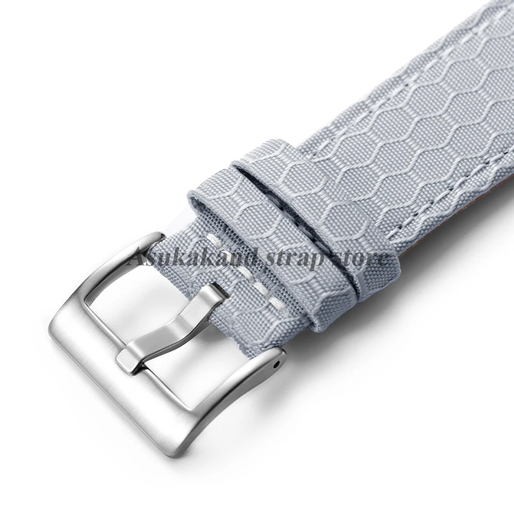 Нейлоновый кожаный ремешок для часов 20 мм 22 мм для Amazfit GTS, Huawei, Samsung, быстросъемный сменный ремешок для мужских часов