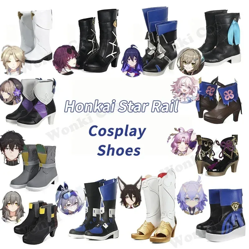 Nuevo 2025 Star Rail Kafka Qingque Himeko Danheng Fuxuan Herta Blade Silver Wolf Cosplay zapatos botas para mujeres M ❤ ❤ dd