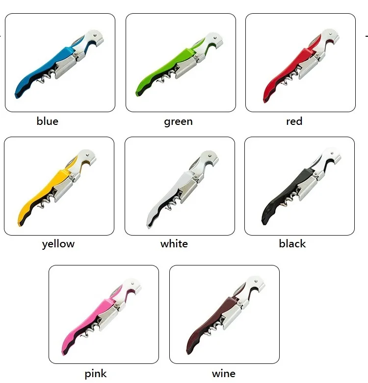 

200pcs Customize logo Multifunction Hippocampus Knife Stainless Steel Corkscrew Red Wine Beer Bottle Opener