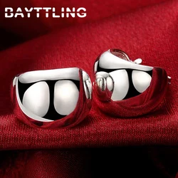 High Quality 925 Sterling Silver 20MM Fine Ball Hoop Earrings For Women Wedding Charm Earrings Wife Birthday Gift Jewelry