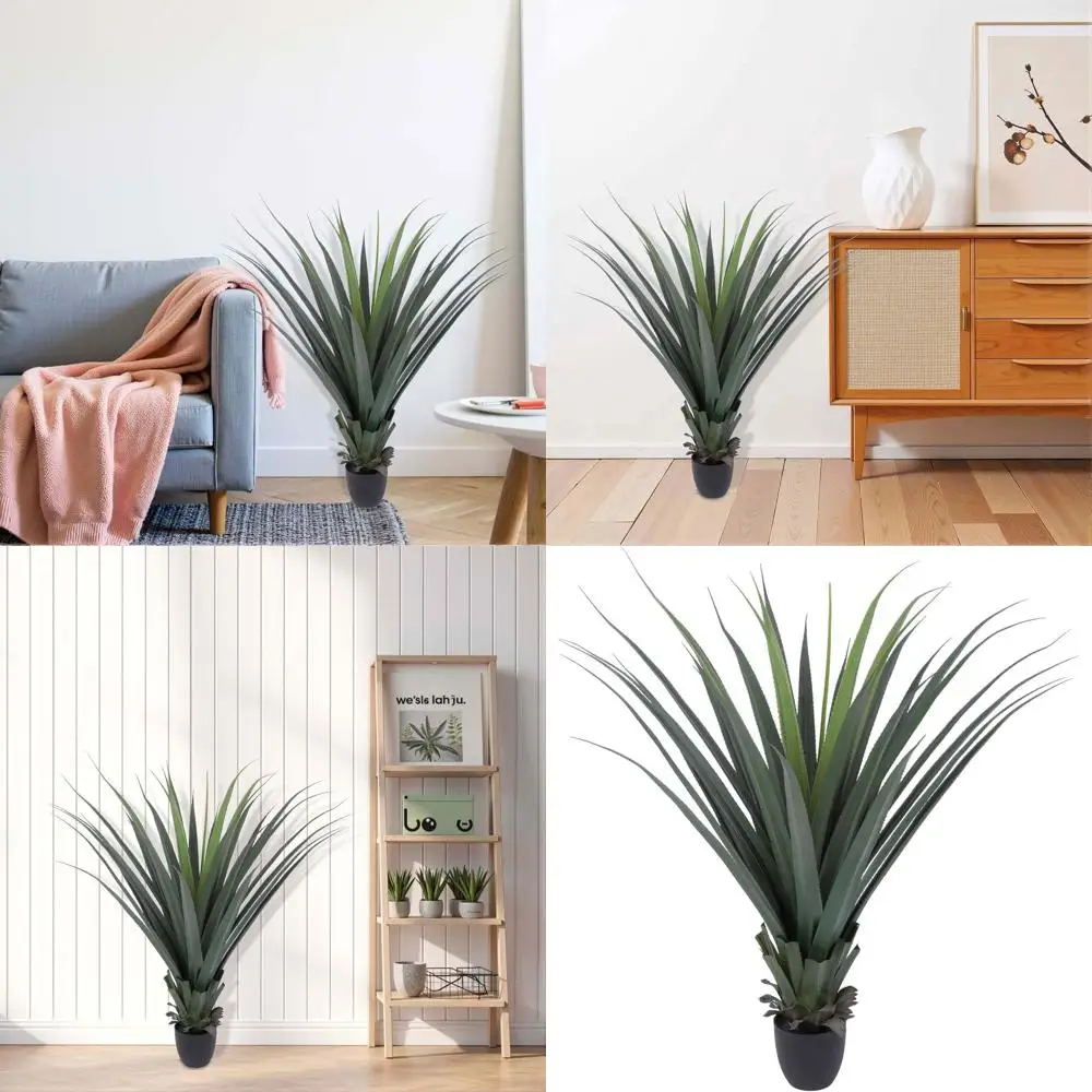 

40-дюймовое искусственное агнутое растение для наружного патио, переднего крыльца и внутреннего офисного декора