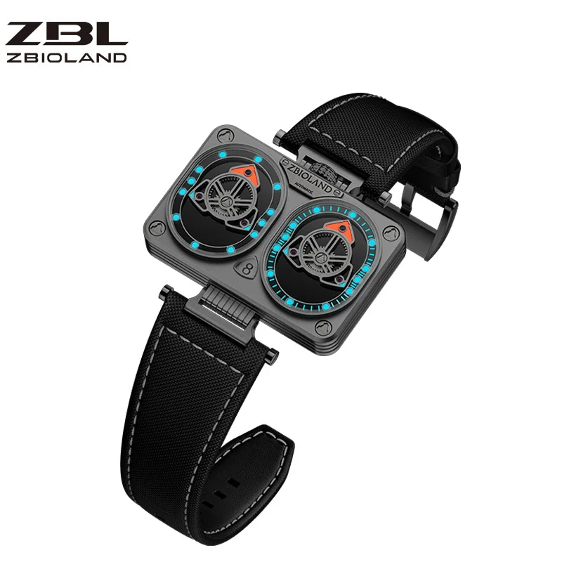 Double Rotor Concept Men's Automatic Mechanical Watch Night Light Waterproof Trend Fashion Watch