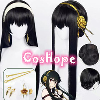 Yor Forger Cosplay Wig Women Black Braided Wig Cosplay Anime Cosplay Wig Heat Resistant Synthetic Wig