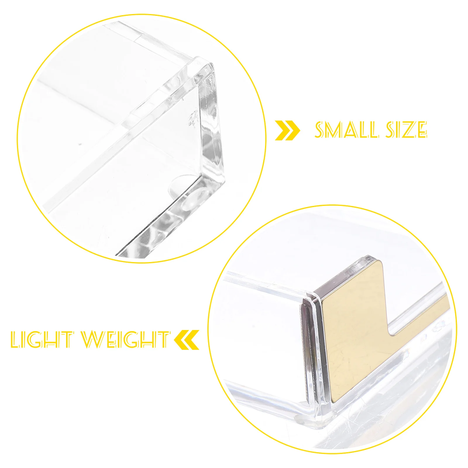 

Desktop Memo Pad Holder Clear Acrylic Organizer Notepad Container Paperclip Holder Business Card Stand Office Note Pad Dispenser
