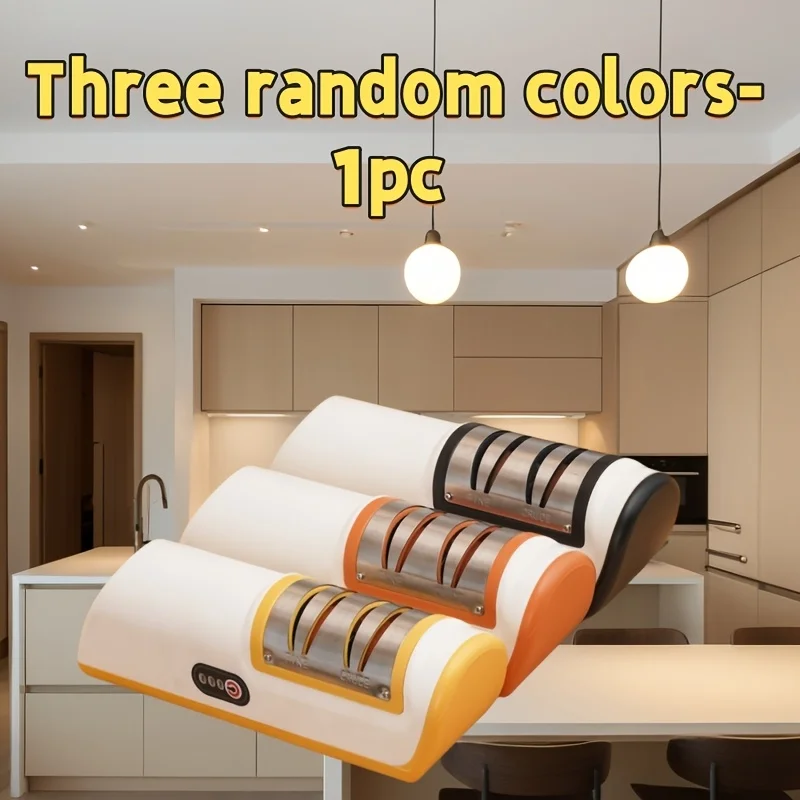 مبراة سكاكين كهربائية للمطبخ متعددة الوظائف أوتوماتيكية احترافية 4 تروس مبراة سكاكين كهربائية ملحقات المطبخ