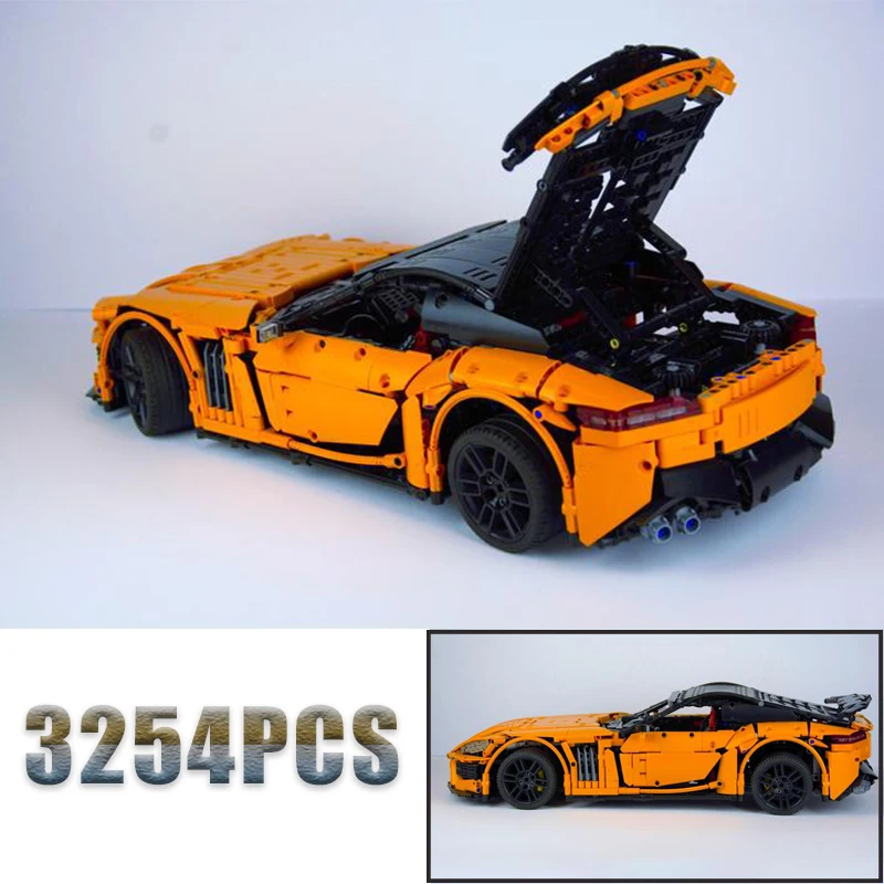 

NEW Apricus V8 3254PCS Supercar Model Buiding Kit Block Self-locking Bricks Birthday Christmas Gift