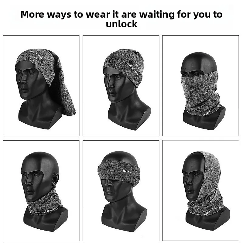 

West Rider Winter Fleece Balaclava - Windproof Cold-Resistant Magic Headscarf Neck Warmer Cycling Mask