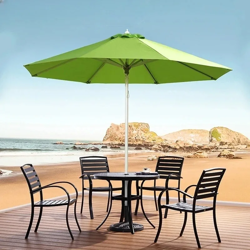 Romantic Garden Outdoor Sunshade Umbrella for Terrace Courtyard & Balcony Manual Operation with Polyester Sail