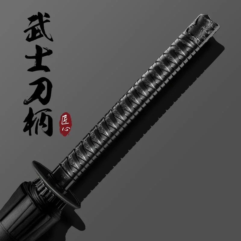 

Japanese samurai umbrella men handsome large super creative straight umbrella sword umbrella simple students retro.