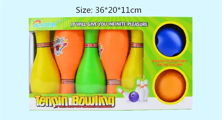 Jeu de bowling amusant pour bébé, jouet d'entraînement, jouets de développement AV, préhension et mouvement, meilleur cadeau, 10 bouteilles, 2 balles, 12 pièces par ensemble