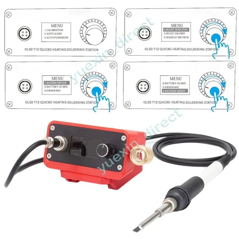 Imagem -02 - Ferro de Solda sem Fio para Bateria Ozito 18v Estação de Solda Digital Elétrica Reparo Faça Você Mesmo sem Bateria T12